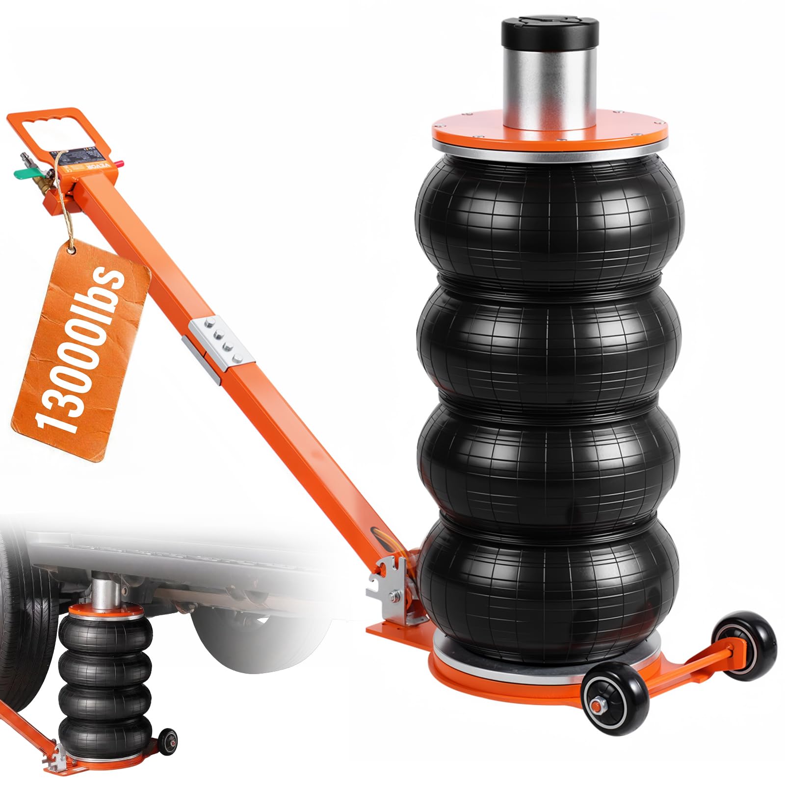 Amazon.com: VEVOR Air Jack 6 Ton/13000 lbs Quadruple Bag Air Jack